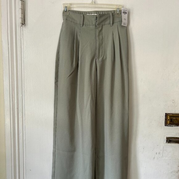 Abercrombie & Fitch Elevated Wide Leg Pants - Sage green - Picture 1 of 4